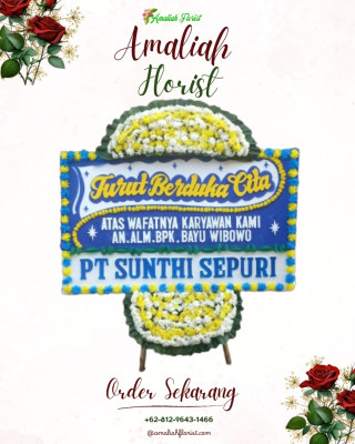 Papan Bunga Duka di Krobokan